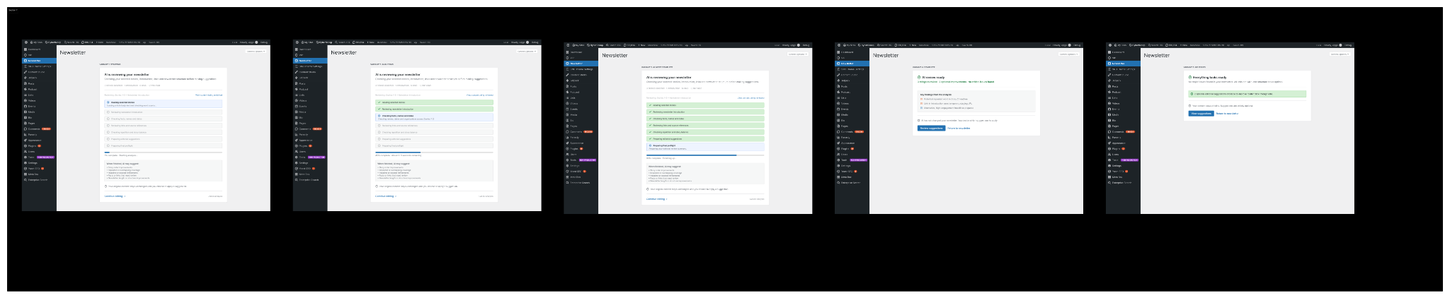 Editorial workflow exploration