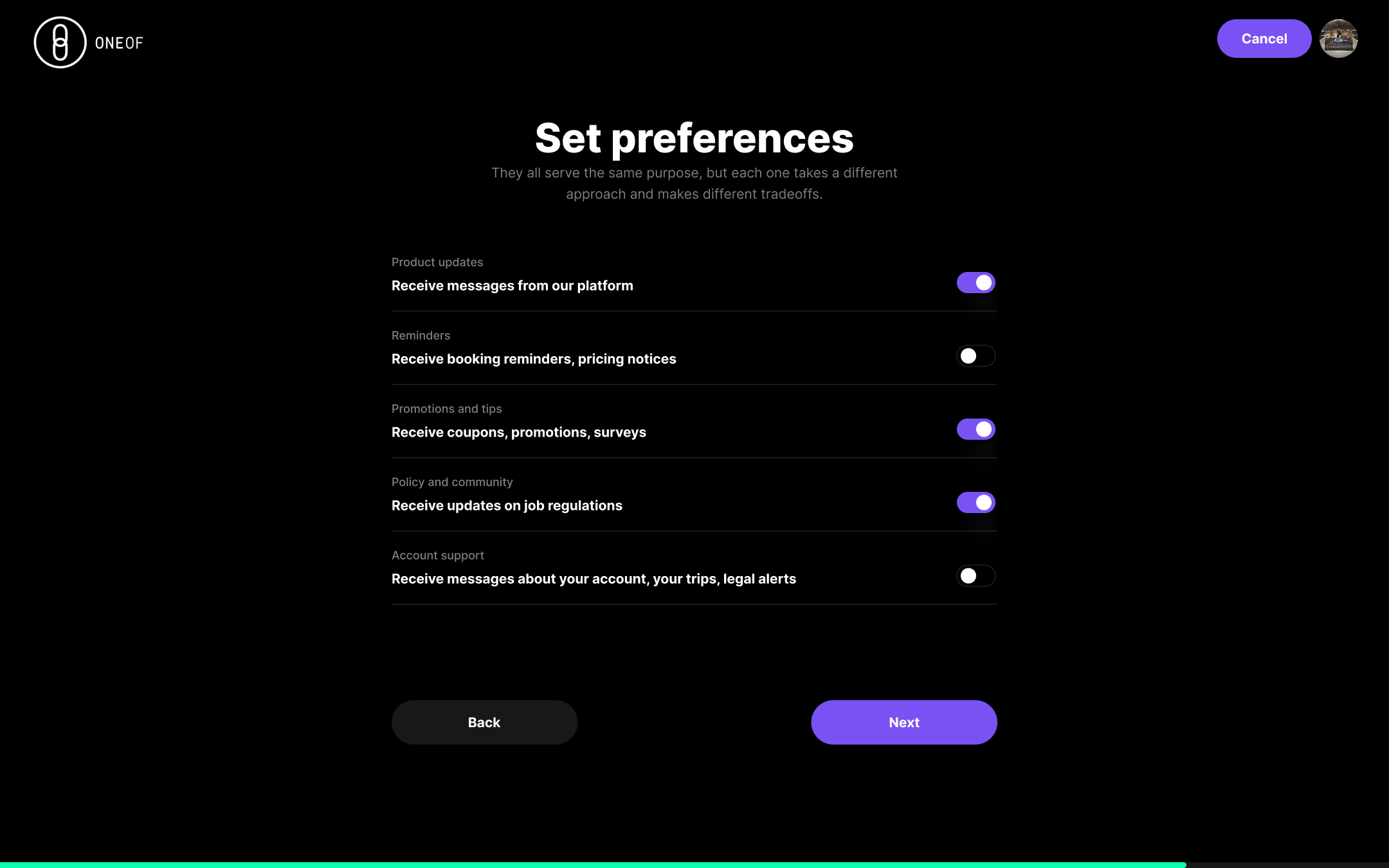 OneOf nft creation — step 6